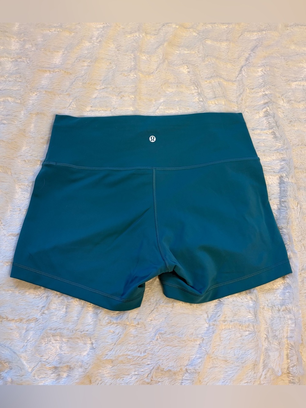 Lululemon Dark Teal High-Waist Bike Shorts
